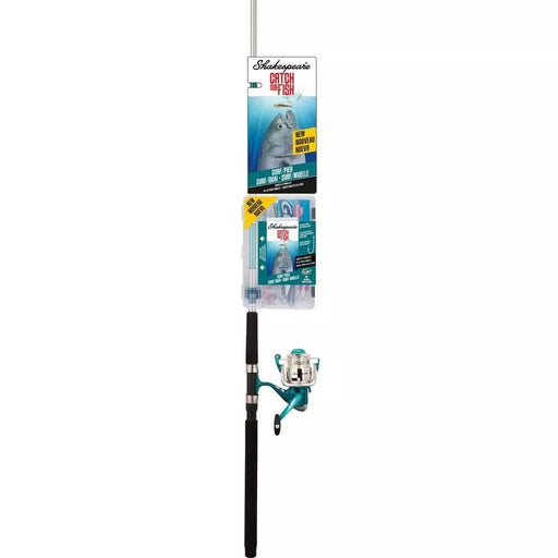 Shakespeare CMF2SURFPIER Catch More Fish Surf/Pier Spin Combo Tackle Box/Tackle. 7' 2pc med - FishAndSave