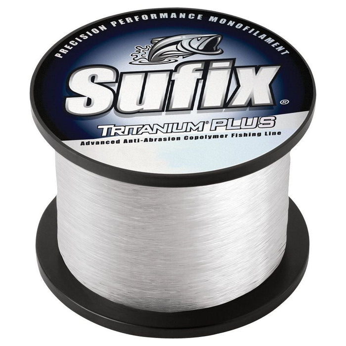 Sufix Tritanium Plus Monofilament Line 30lb 1785yd Clear 1lb Spool - FishAndSave