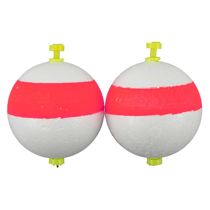 Thill Sphere Foam Floats 2" Qty 2 Red/White - FishAndSave