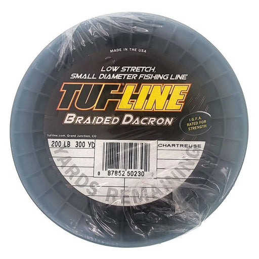 Tuf - Line Braided Dacron 200Lb 300 Yds Chartreuse - FishAndSave