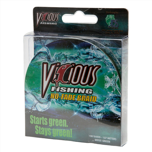 Vicious Fishing No - Fade Braid 100Lb 150 Yds Moss Green - FishAndSave