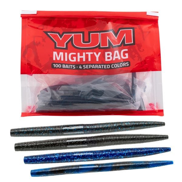 Yum Dinger Mighty Bag Black Water Specials Qty 100 - FishAndSave