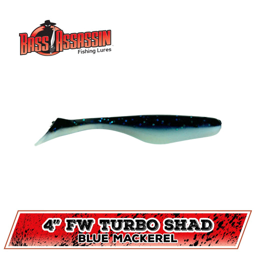 Bass Assassin Turbo Shad 4" Qty 10 - FishAndSave