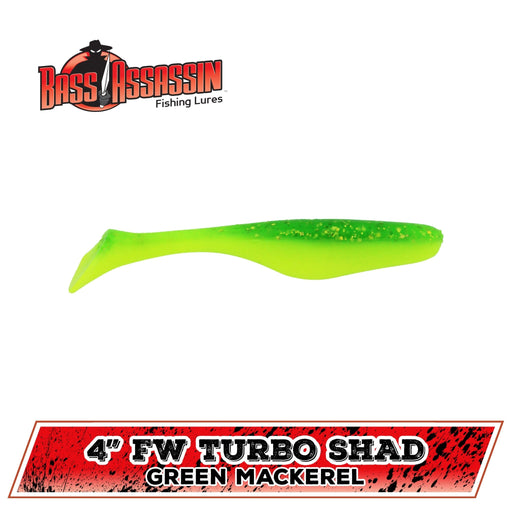 Bass Assassin Turbo Shad 4" Qty 10 - FishAndSave