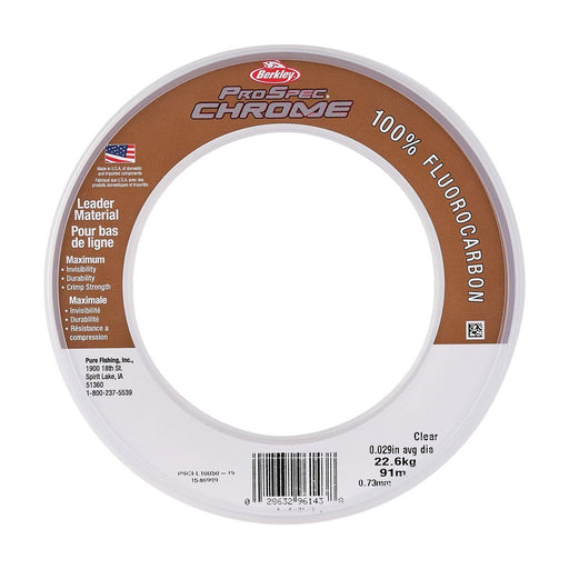 Berkley ProSpec Chrome 100% Fluoro Leader Clear - FishAndSave