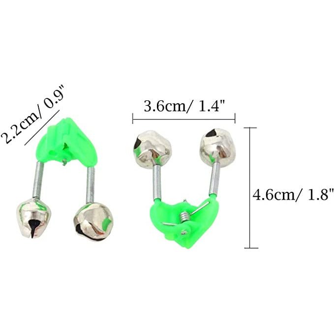 Danielson Clamp-On Double Fishing Bell W/ Spring Clamp Qty 1 - FishAndSave