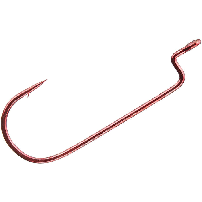 Eagle Claw Lazer Sharp Round Bend Worm Hook Red Qty 5 - FishAndSave