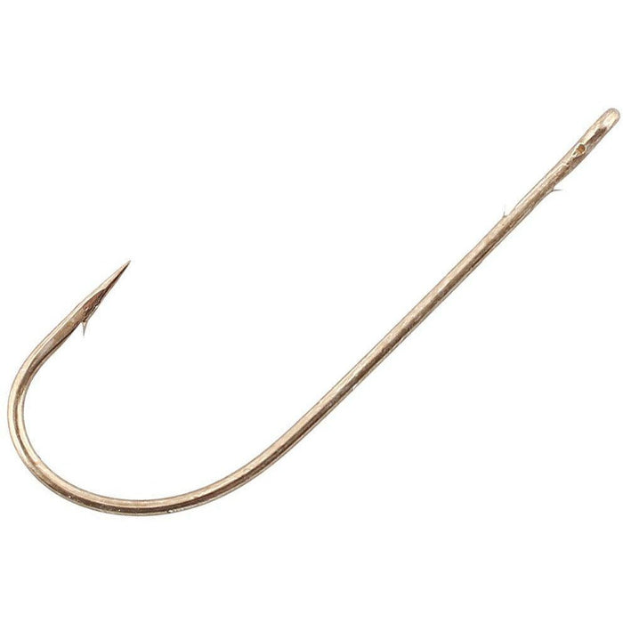 Gamakatsu Worm Hook Light Wire Bronze Qty 6 - FishAndSave