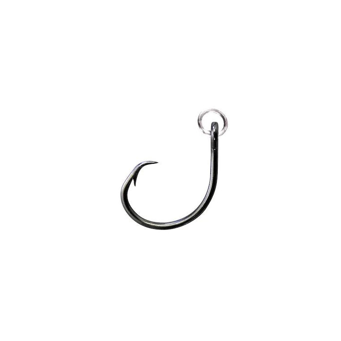 Hayabusa Ringed Circle Hook, #1/0 Black Nickel Qty 6 - FishAndSave