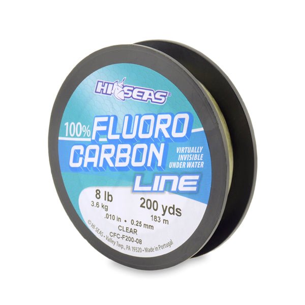 Hi-seas 100% Fluorocarbon Line 8lb 200yds Clear - Fishandsave