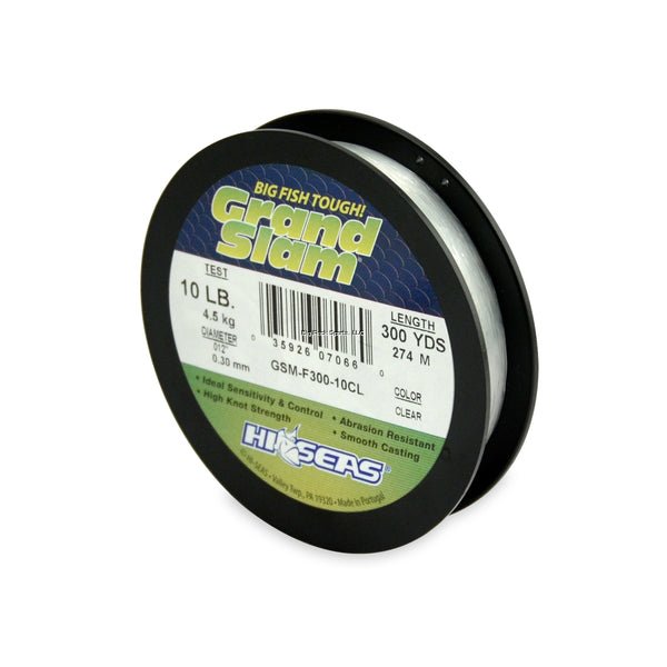 Hi-Seas Grand Slam Mono 10 Lb 300 Yds Clear - FishAndSave