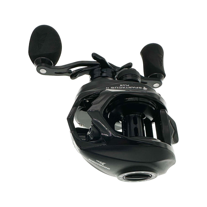 KastKing KRLCSTSP2-72RPLUS Spartacus II Plus Casting Reel 7.2:1 Right Hand All Black - FishAndSave