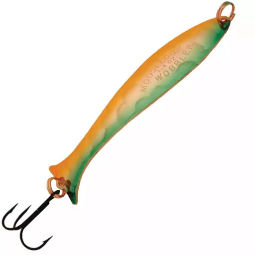 Mooselook Junior Wobbler Spoon 2-1/2" 1/6 Oz Hammered Green Monkey UV - FishAndSave