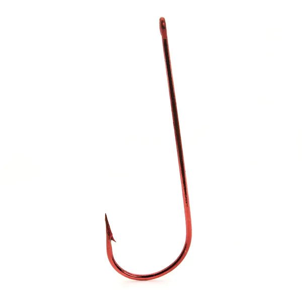 Mustad Aberdeen Hooks Ringed Eye Qty 10 Red - FishAndSave