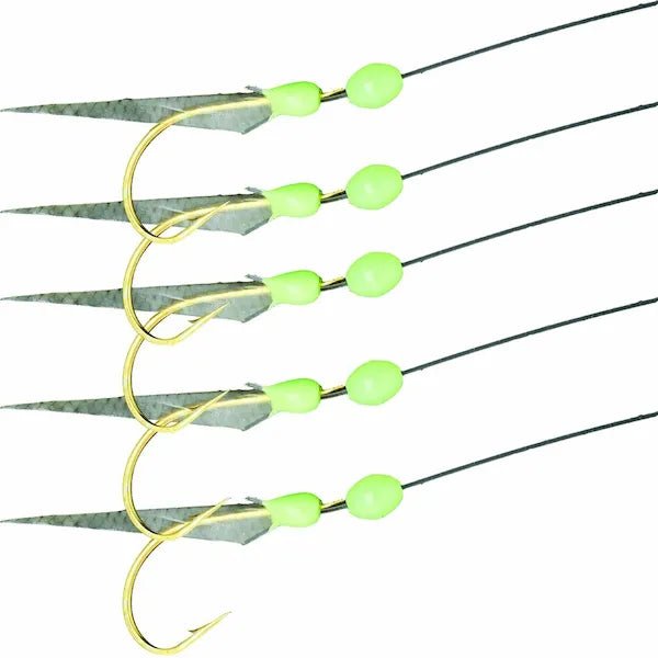 Mustad Mackerel Fish Skin Sabiki Rigs Qty 5 - FishAndSave