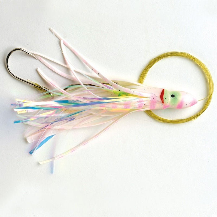 P-Line Rigged Sunrise Squid Skirt W/ Tinsel Insert 4-1/2" - FishAndSave