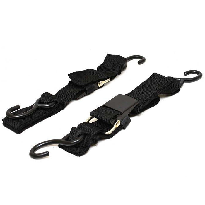 Shoreline Marine Transom Tie Down Straps 48" Black Qty 2 - FishAndSave