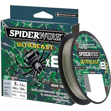 Spiderwire Stealth Braid American Camo Red,White and Blue 50lb. 164yds -  FishAndSave