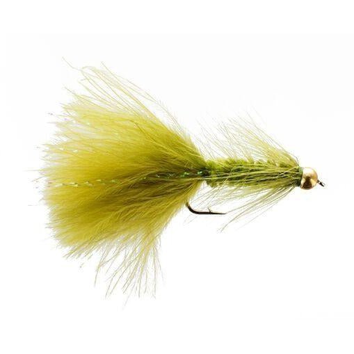 Superfly Streamer-Bh Crystal Bugger-Olive #4 - FishAndSave